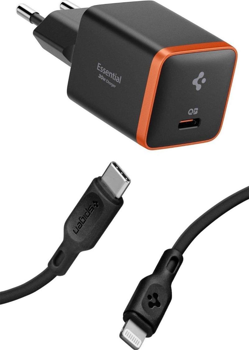 30W USB-C Ultra Mini Hızlı Şarj+-Type C To Lightning (1 Metre)data Kablosu Mfı Lisanslı