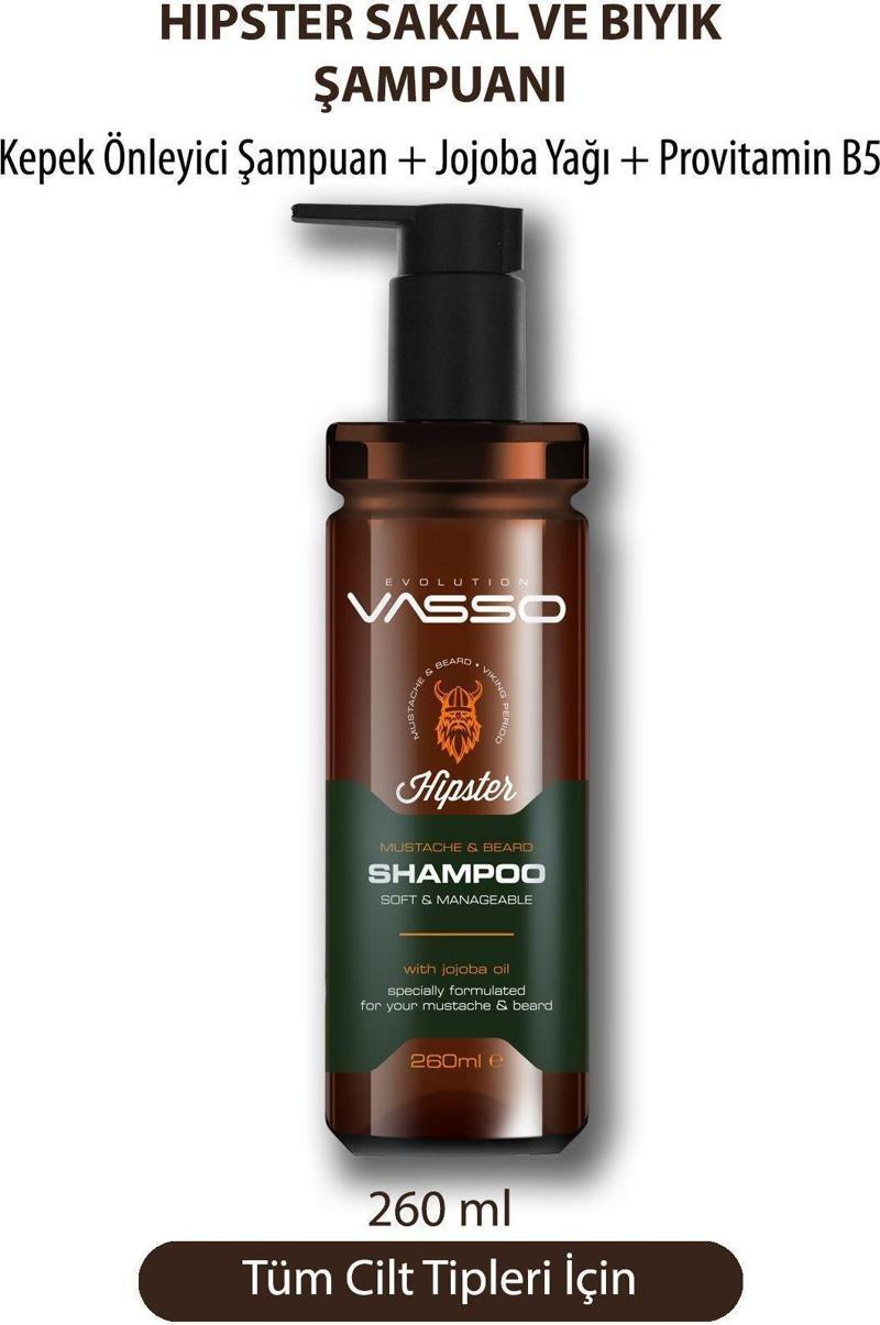 Hipster Viking Sakal Ve Bıyık Kepeğini Önleyen Şampuan 260 Ml