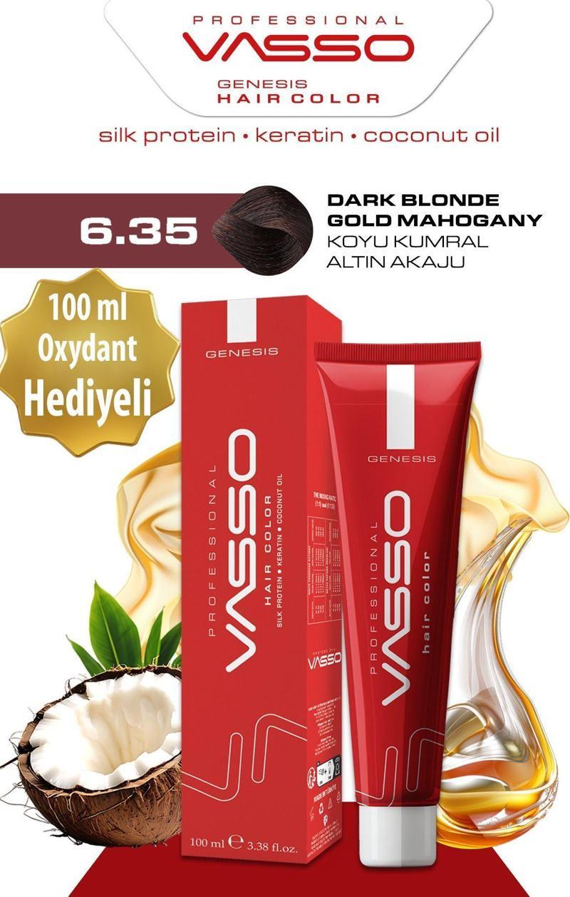 Kadın Saç Boyası 6.35 Koyu Kumral Altın Akaju 100 Ml