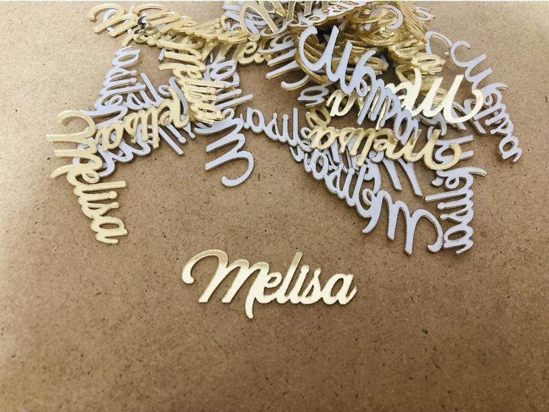 25 Adet 5X2 Cm Ebatlı Pleksi Arkası Bantlı Isim