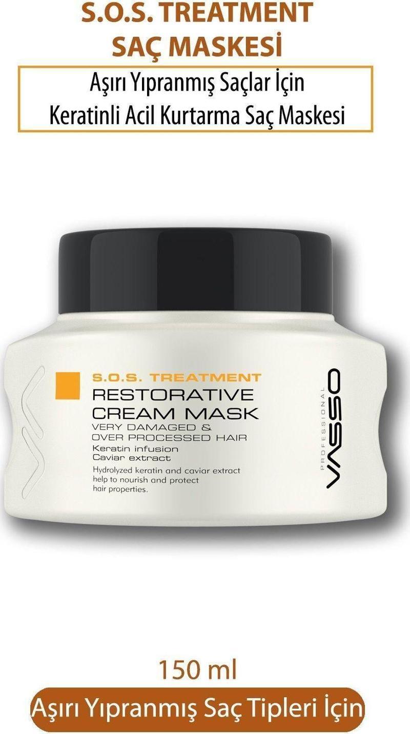 S.O.S Treatment Restorative Cream Yıpranmış Saç Maskesi 150Ml