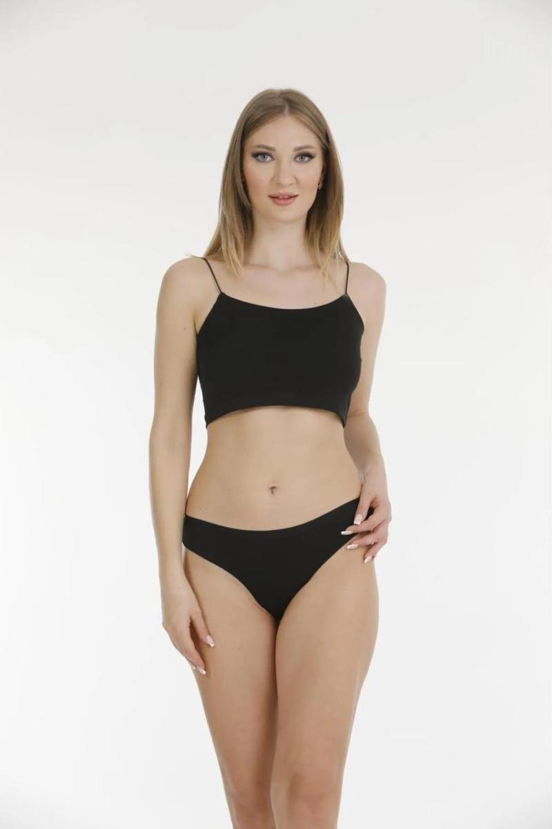 Kadın Lazer Kesim Bikini Külot 11688 - 12 Adet