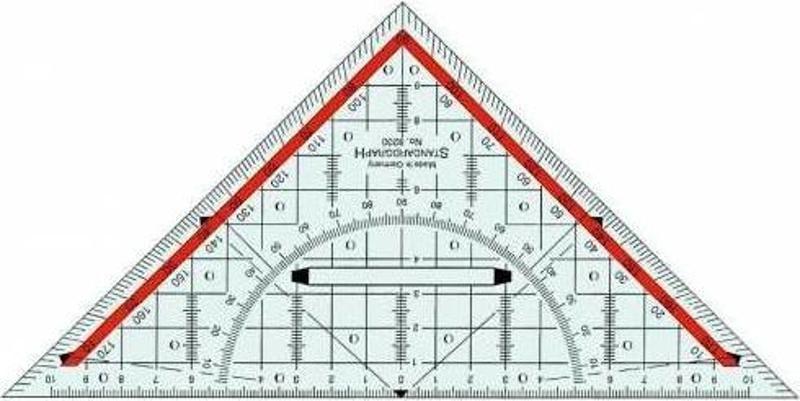 Geodirect Üçgen Gönye Cetvel 32 cm x 45 Kod:082