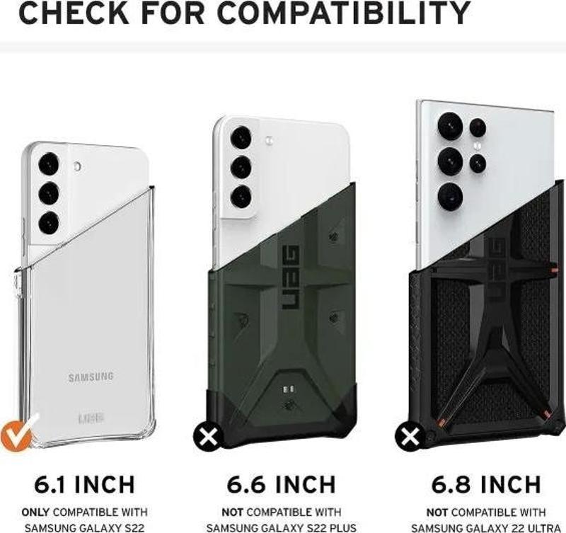 UAG Monarch Samsung Galaxy S22 Kılıfı Monarch - Kevlar Black