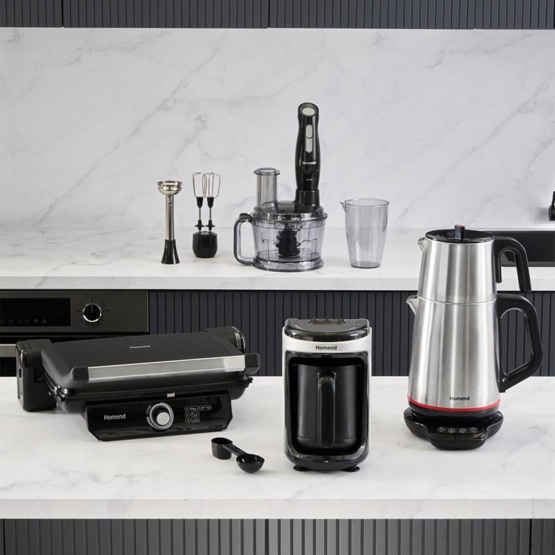 Premium24 4'Lü Elektrikli Çeyiz Seti Tost, Kahve, Çay Makinesi Ve Blender Seti