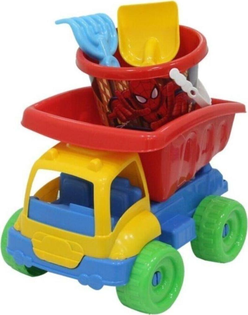 Dede Oyuncak Spiderman Büyük Kamyon Plaj Seti 03515