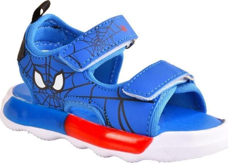 Erkek Çocuk Işıklı Örümcek Adam Spider Sandalet