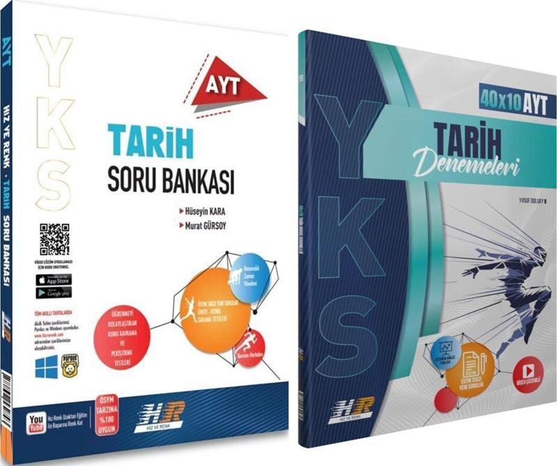 Hız ve Renk AYT Tarih Soru Bankası ile Deneme Seti 2 Kitap