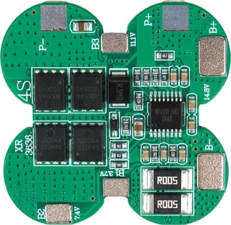 4S 14.8V-16.8V 15A LI-ION 18650 BMS KORUMA KARTI DEVRE