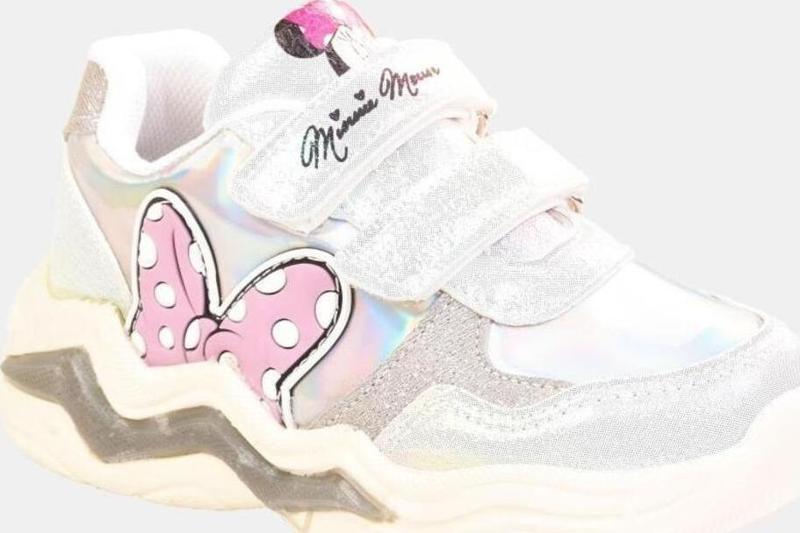 Kız Çocuk Işıklı Gümüş Spor Ayakkabı / Ellaboni Minnie Sneaker