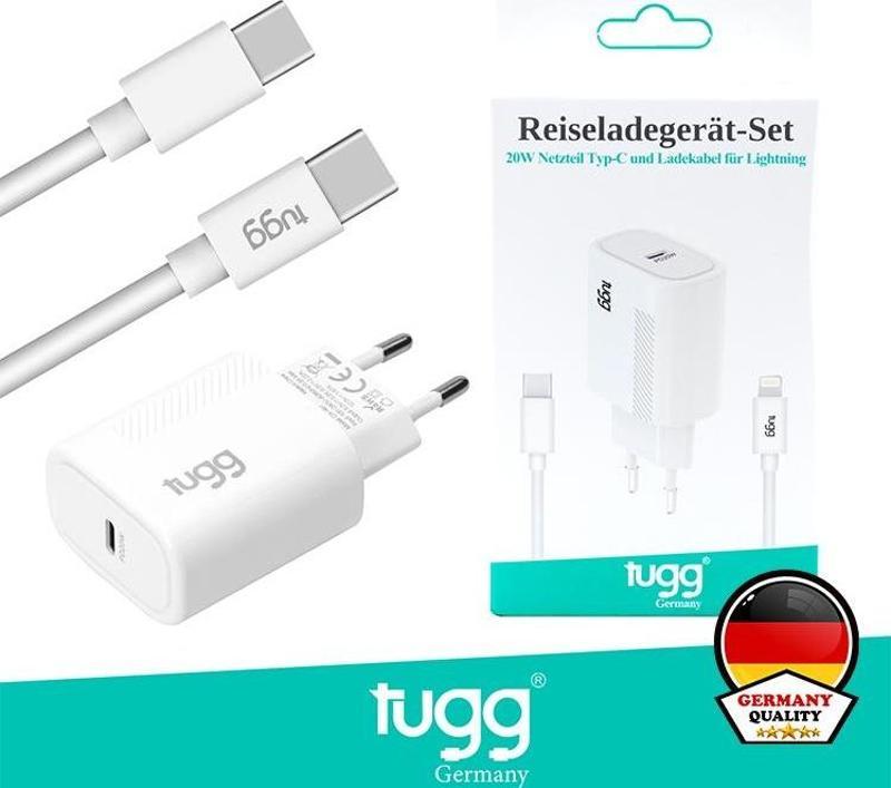 Akıllı Şarj Başlık Seti 25W Isı ve Akım Korumalı Turbo Hızlı Sarj Type-C + Type-C Kablolu 104304