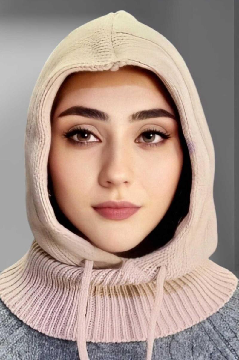 Balaclava Fitilli Triko Örgü Bere Başlık