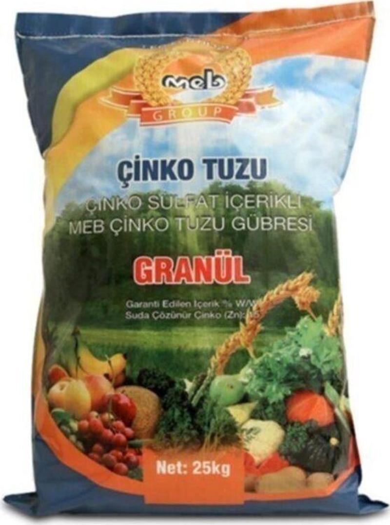 Çinko Sülfat Granül Gübre-25 kg