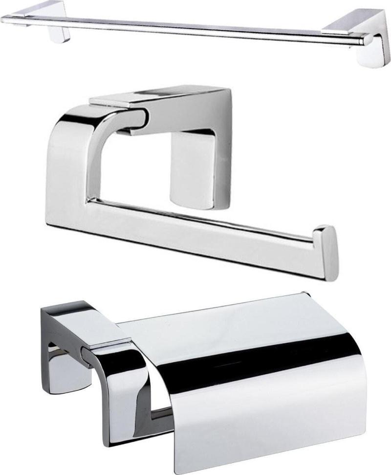 Uzun Havluluk Kapaklı Kağıtlık Kapaksız Kağıtlık Banyo Seti