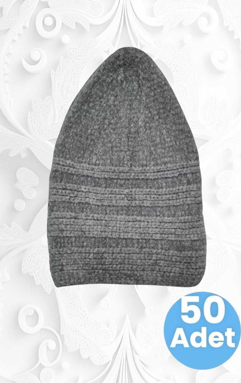 50'Li Kadife Takke Kaliteli Namaz Takkesi
