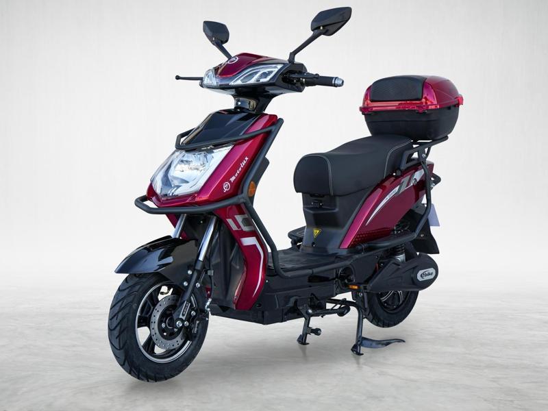 Toronto Elektrikli Motosiklet Bordo-Siyah - 2024 Model
