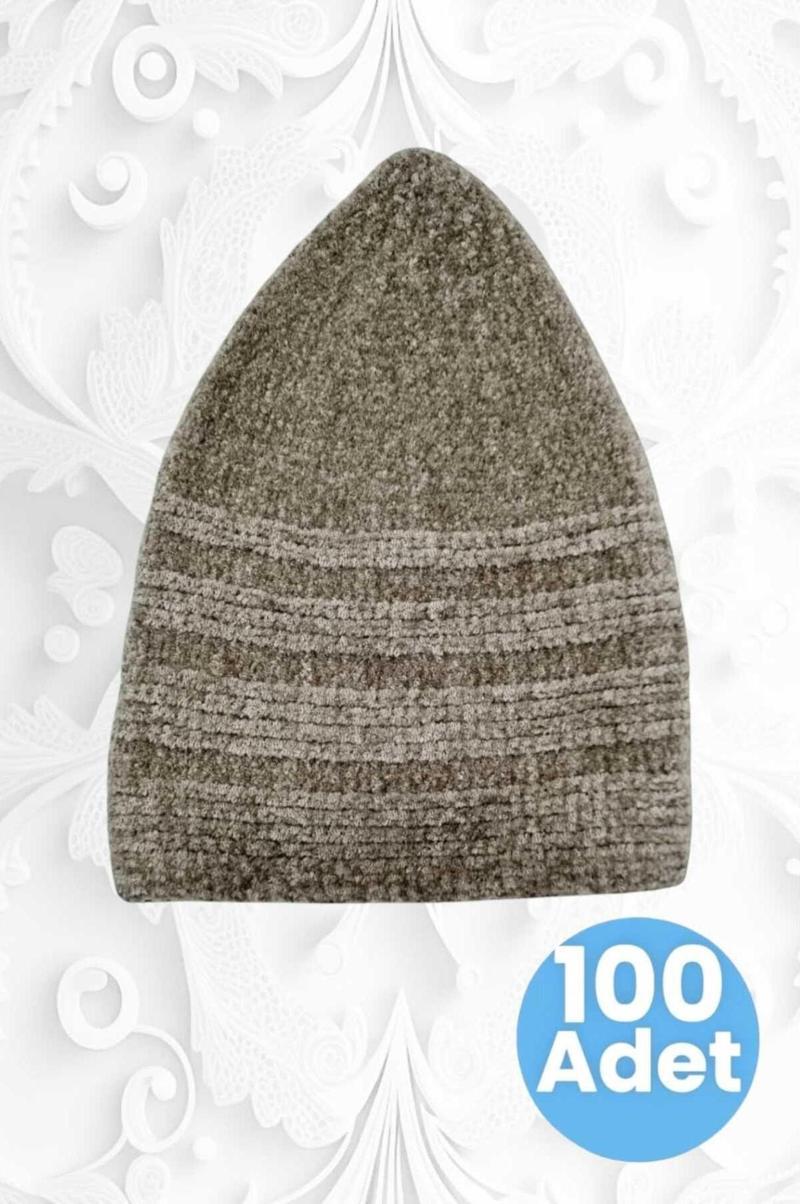 100'Lü Kadife Takke Kaliteli Namaz Takkesi