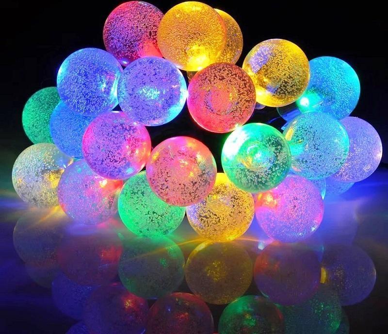 VIP KALİTE RENKLİ KRİSTAL TOP LED IŞIK CRYSTAL LED LİGHT BALL YILBAŞI AĞACI IŞIĞI RENKLİ NOEL IŞIĞI