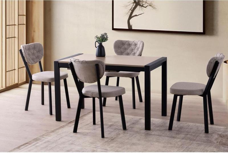 LATO MASA, RİVONE SANDALYE, DAFNE, 120x74