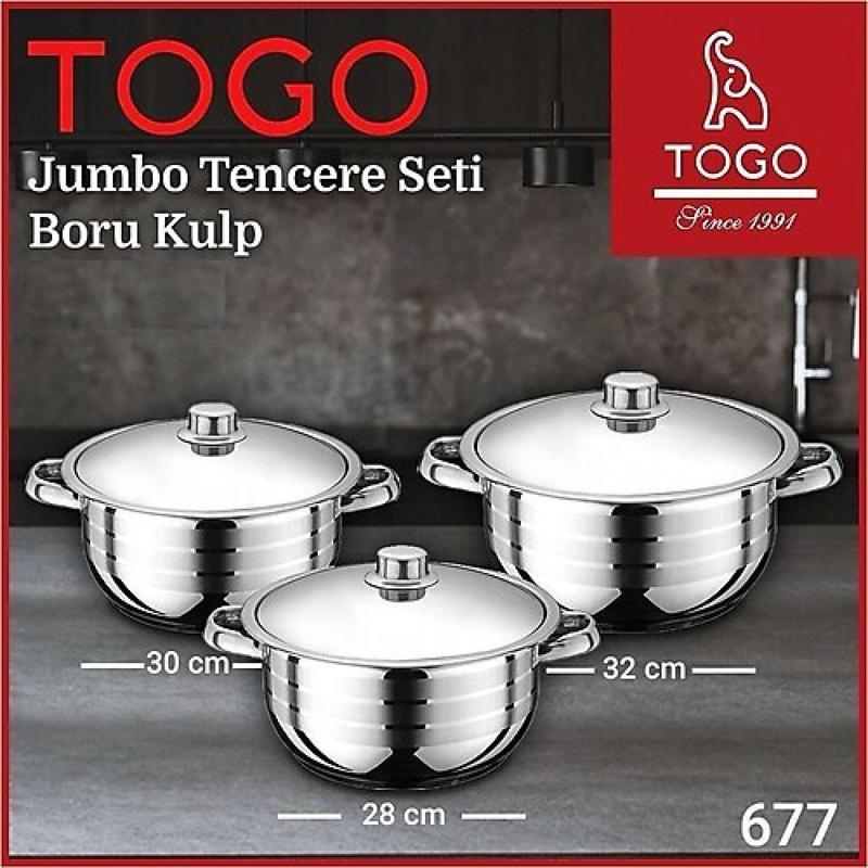 677 JUMBO TENCERE SETİ BOTU KULP 28-30-32
