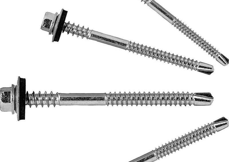 Ayaz 5.5X175 Trapez Çatı Vidası Sandviç Panel 5 Mm 10 Adet
