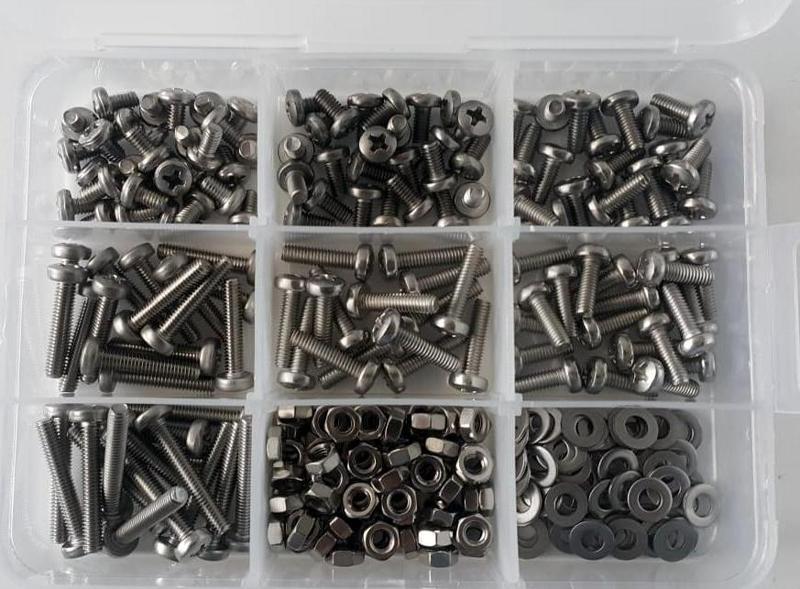 Ayaz M 4 Ysb Vida Seti Paslanmaz İnox 315 Parça A2-70 304 K