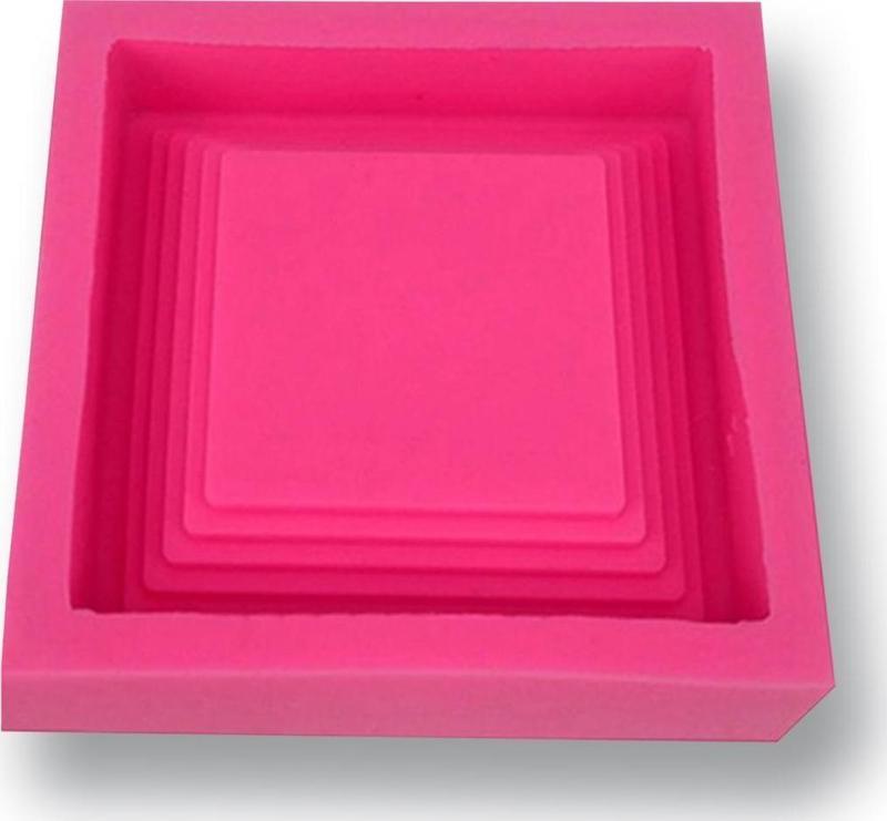 Döküm Beton Hediyeli Silikon Kalıp 88x18mm No:1  