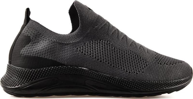 Füme Yüksek Taban Fileli Bağcıksız Hafif Esnek Erkek Spor Ayakkabı - 89120