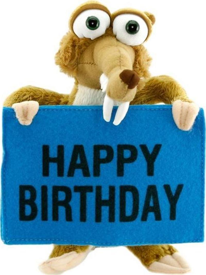 Ice Age - Buz Devri Scrat Happy Birthday Peluş Oyuncak 22 Cm