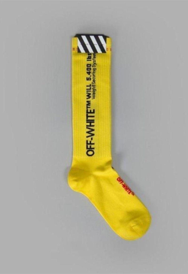 Off White Logo Çorap 1 Çift