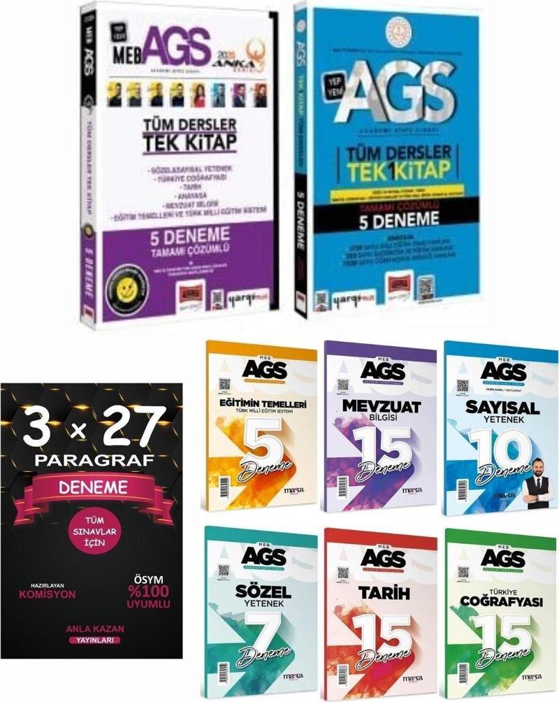 Yargı MEB AGS 2025 Tüm Dersler 5+5 Deneme ve Marka AGS Branş Deneme Seti