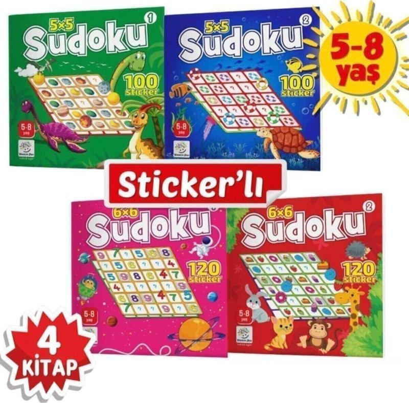 5-8 Yaş Stickerlı Sudoku Seti 5-8