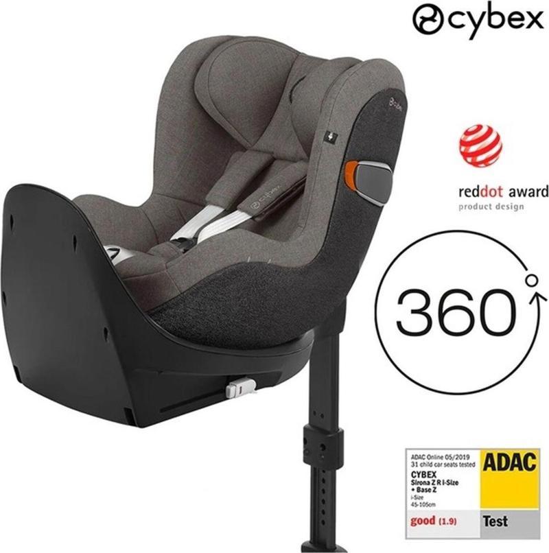 Sirona Zi İsize Plus (Soho Grey) 360 Derece Dönen Adac Ödüllü İsofix Bebek Oto Koltuğu 0-18 Kg