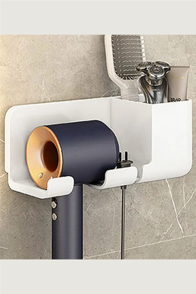 Fön Makinesi Askısı, Saç Kurutma Makinesi Tutacağı , Banyo Düzenleyici