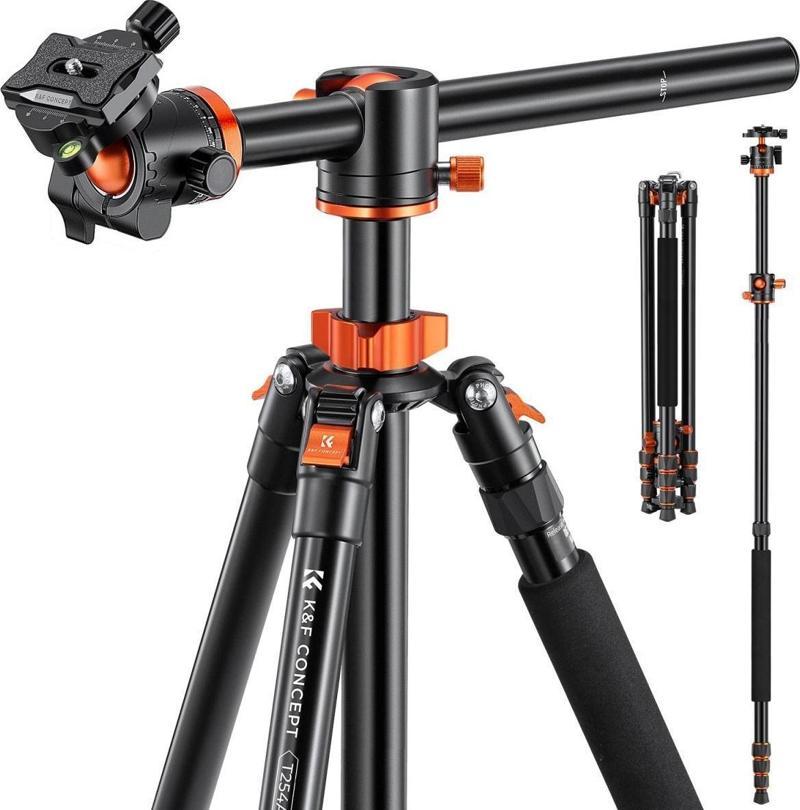 T254A8 Monopod Özellikli Tripod (239cm Uzunluk)