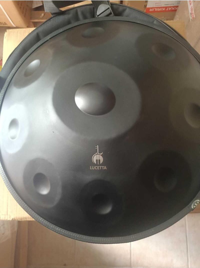 Profesyonel Siyah  Renk İthal 22 İnç 9 Nota 56 Cm Ful Set Handpan Hangdrum