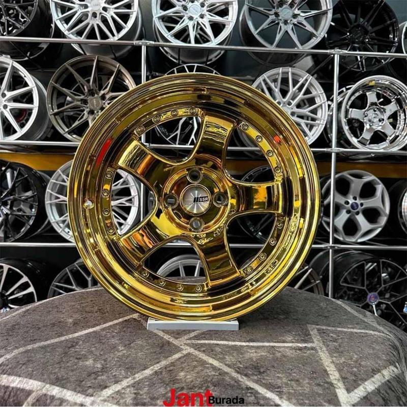 17" (İnç) 4X100 Ssr Gold Jant Clio Civic Uyumlu Jant Modeli Renault Honda - (4 Adet)