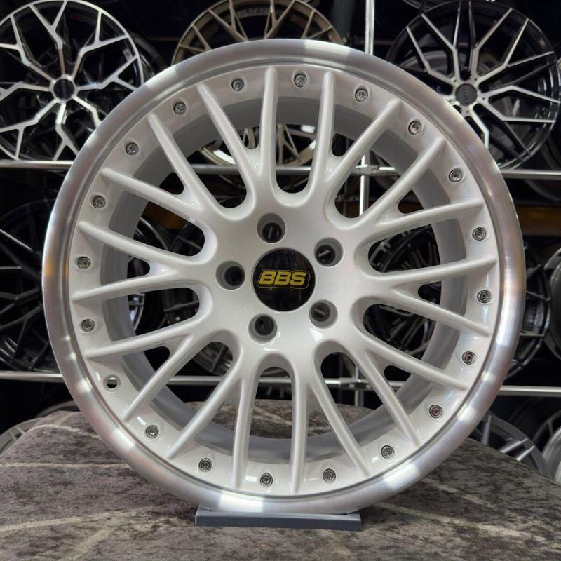 18" (İnç) 5X114.3 Bbs Speedline Civic İ30 Megane Fluence Uyumlu Beyaz Jant Takım (4 Adet)