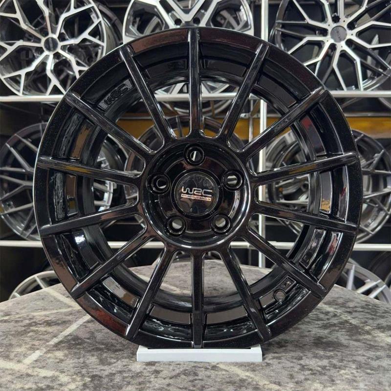 16" (İnç) 5X112 Wrc Golf Caddy Leon Uyumlu Siyah Jant Modeli Volkswagen Seat 4 Adet