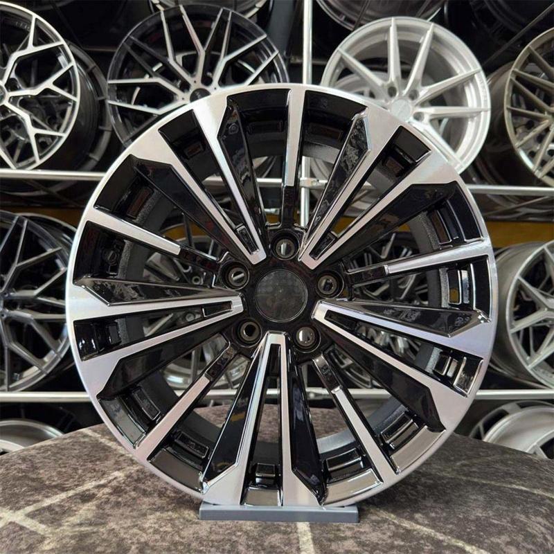 17" (İnç) 5X114.3 Toyota Corolla Uyumlu Siyah Elmas Kesim Jant Modeli (4 Adet)