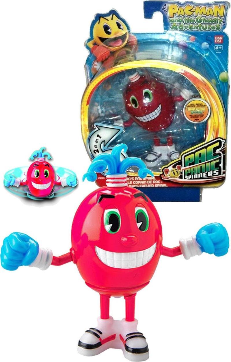 PACMAN Panic Spinners Pac's Pal Spiral Figür Oyuncak Topaç PC275-1