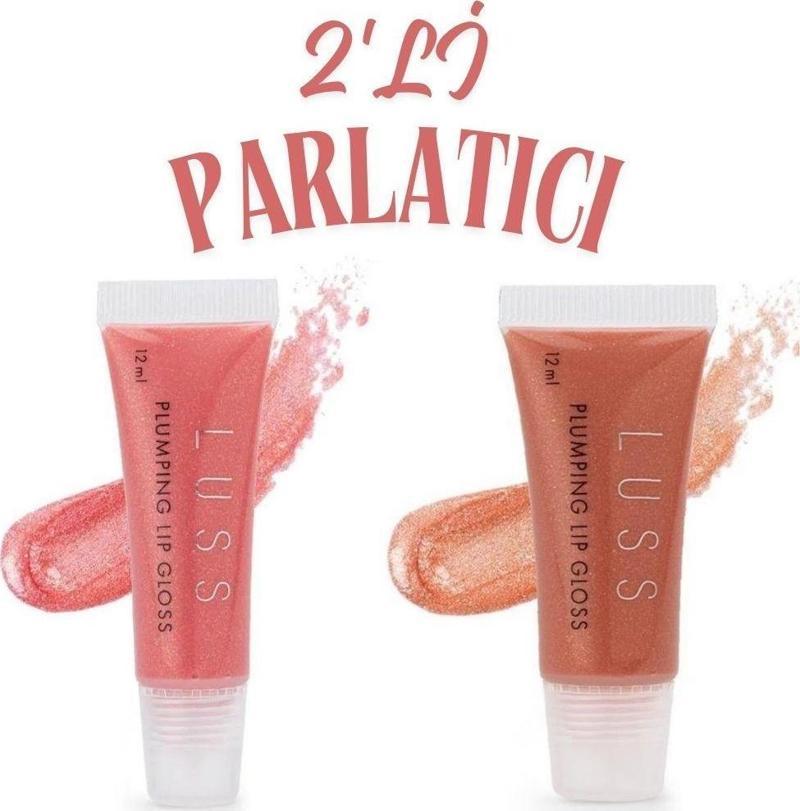 Plumping Effect Terracotta No:7 ve No:8 Lip Gloss 2'li Dudak Parlatıcı Seti