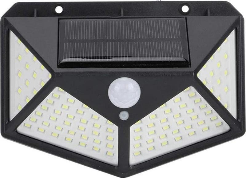 100 Ledli Güneş Enerjili Bahçe Lambası Solar Hareket Sensörlü Şarj DG1231