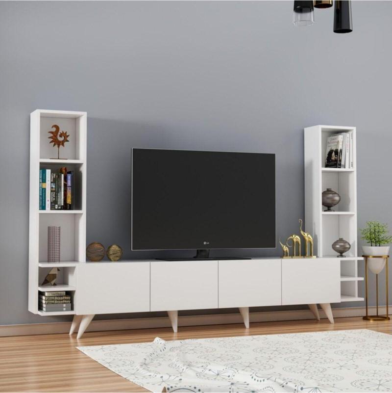 Large Tv Ünitesi Beyaz - 223 Cm