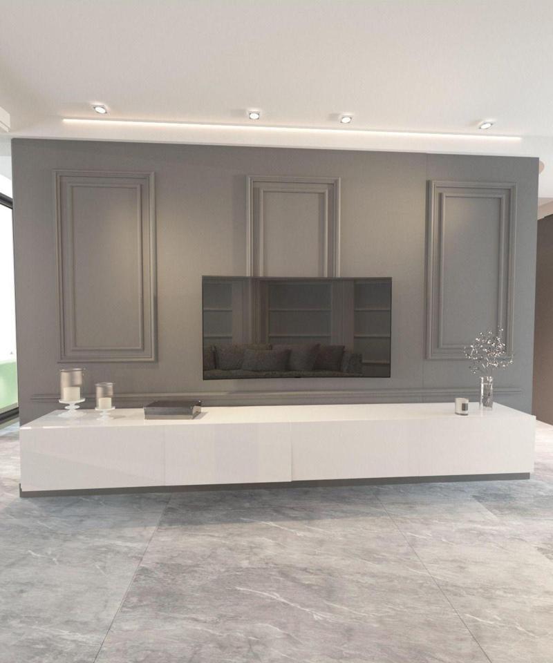 Ahel Tv Ünitesi 240 Cm Beyaz