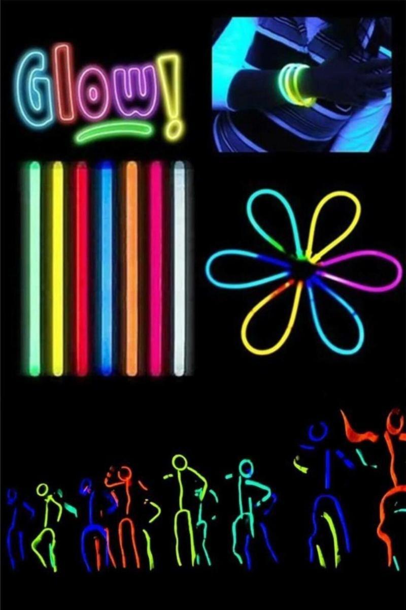 50 adet Glow Stick Fosforlu Çubuk Bileklik