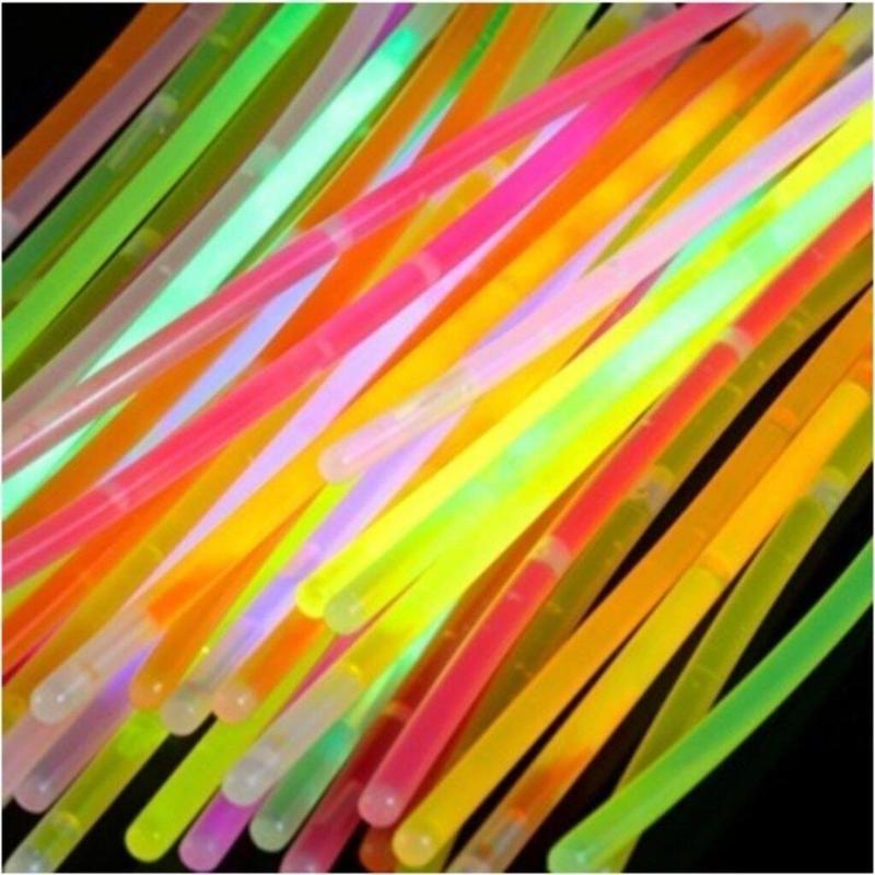 Fosforlu Çubuk Glow Stick Fosforlu Bileklik (100 Adet)