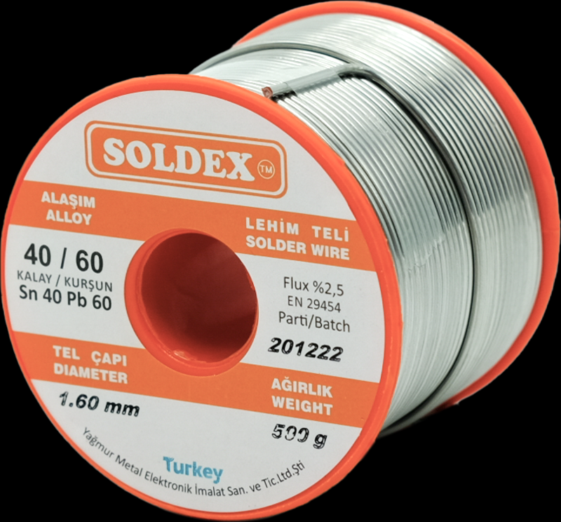 1.60mm  Sn40 Pb60 Lehim Teli 500gr