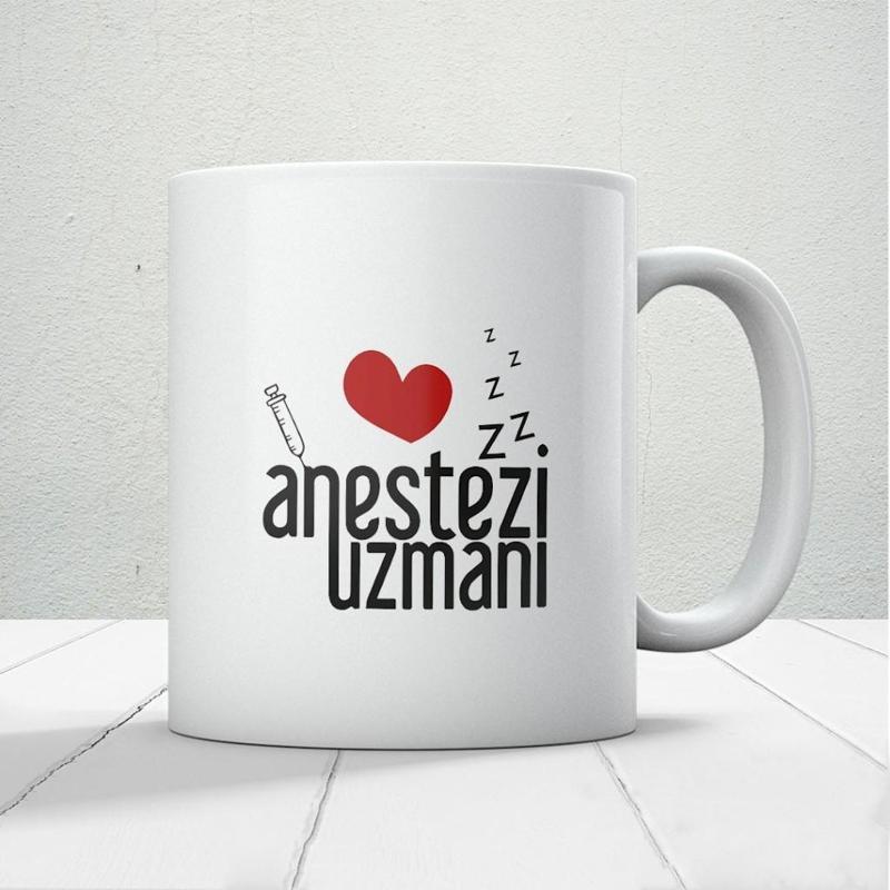 Anestezi Uzmanı Baskılı Kupa Bardak