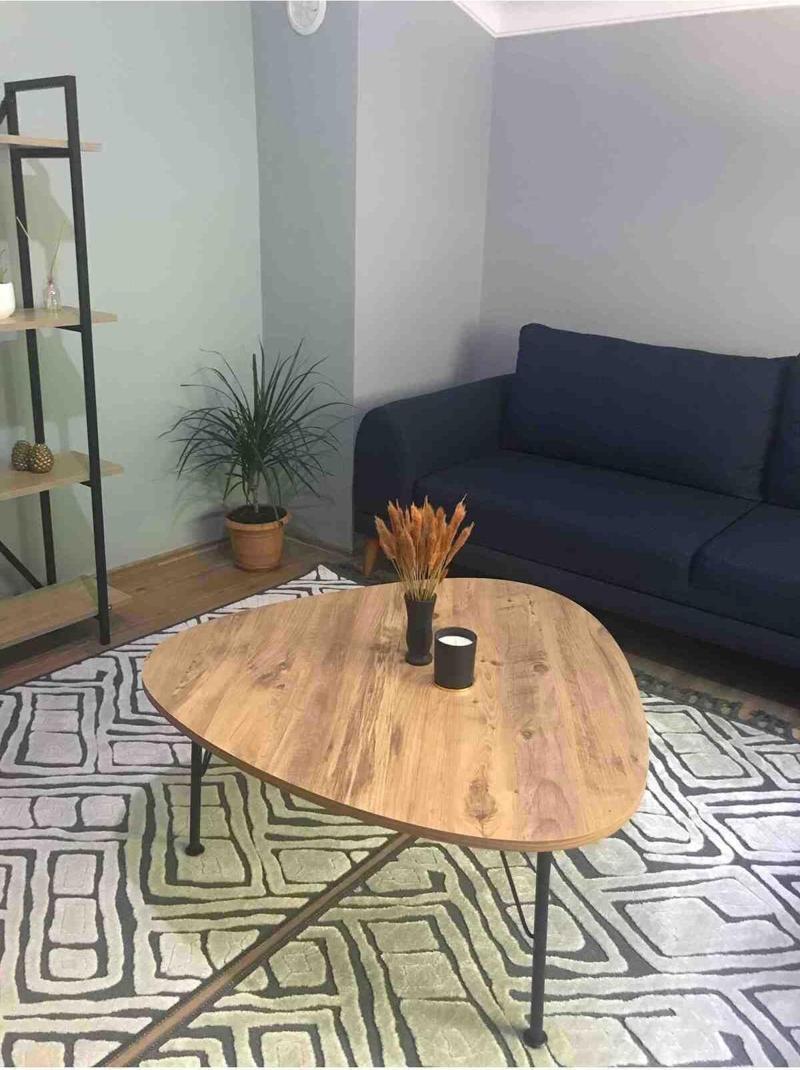 90X90 Cm Atlantik Çam Desen Pena Orta Sehpa 2024